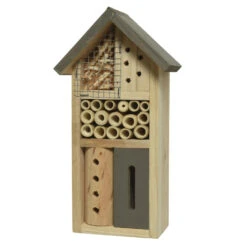 Decoris Insectenhotel - Geel - Solar Lampjes - 26 Cm