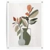 Tuinposter Vaas Met Bloemen 80x60 Cm Groen -Tuinwinkel 1000042851