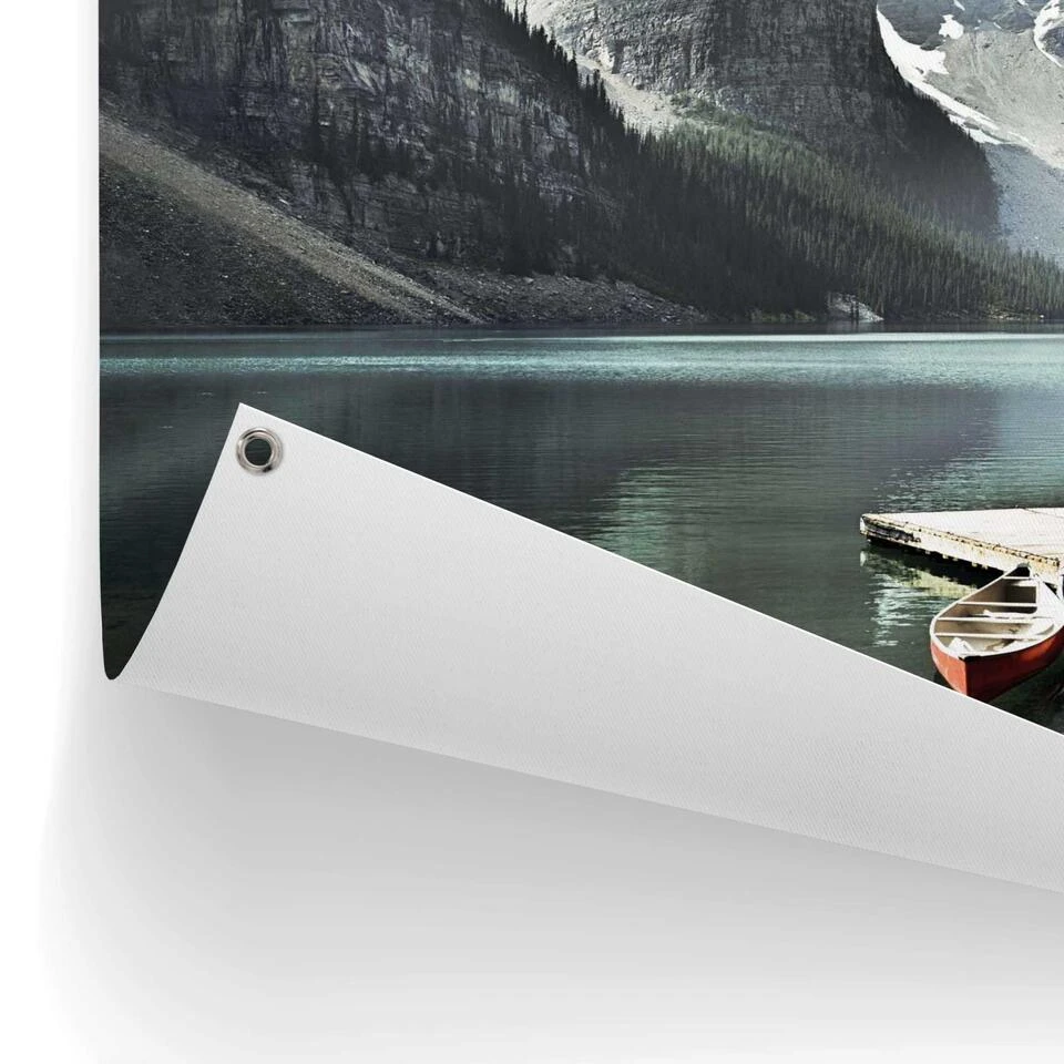 Tuinposter Lake Moraine 80x60 Cm Groen 5 Tuinposter Lake Moraine 80x60 Cm Groen - Afbeelding 3