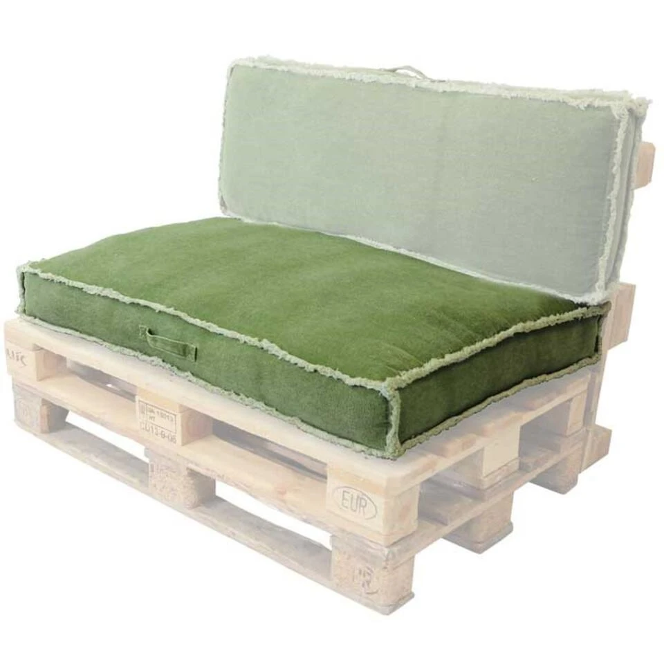 Unique Living Palletkussen Manouk Pesto - 120 X 80 Cm 4 Unique Living Palletkussen Manouk Pesto - 120 X 80 Cm - Afbeelding 2