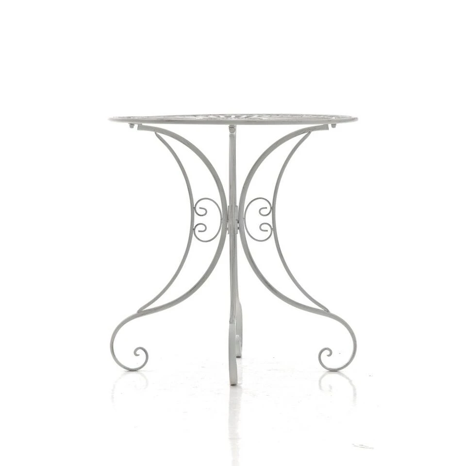 Clp Tuintafel Hari Antiek Wit 4 Clp Tuintafel Hari Antiek Wit - Afbeelding 2