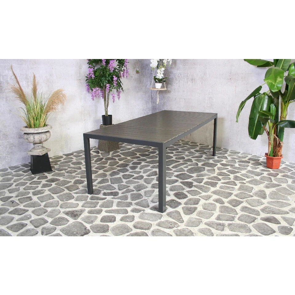 SenS-Line Jerry Tuintafel Antraciet - 220x100 Cm 4 SenS-Line Jerry Tuintafel Antraciet - 220x100 Cm - Afbeelding 2
