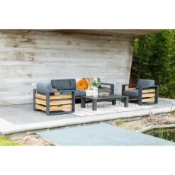 Garden Impressions Solo Lounge Fauteuil - Carbon Black/Mystic Grey -Tuinwinkel 1000048695 0103