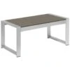 Beliani Salontafel SALERNO - Grijs Aluminium -Tuinwinkel 1000052323