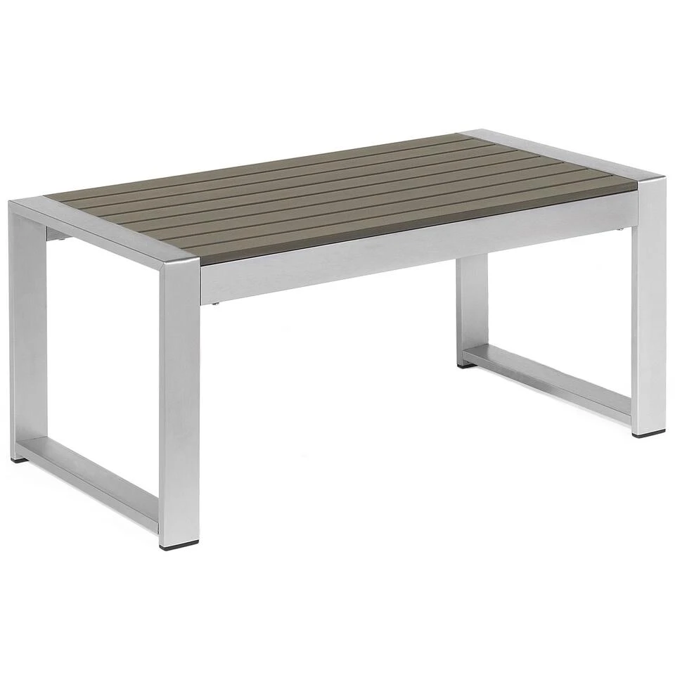 Beliani Salontafel SALERNO - Grijs Aluminium 3 Beliani Salontafel SALERNO - Grijs Aluminium