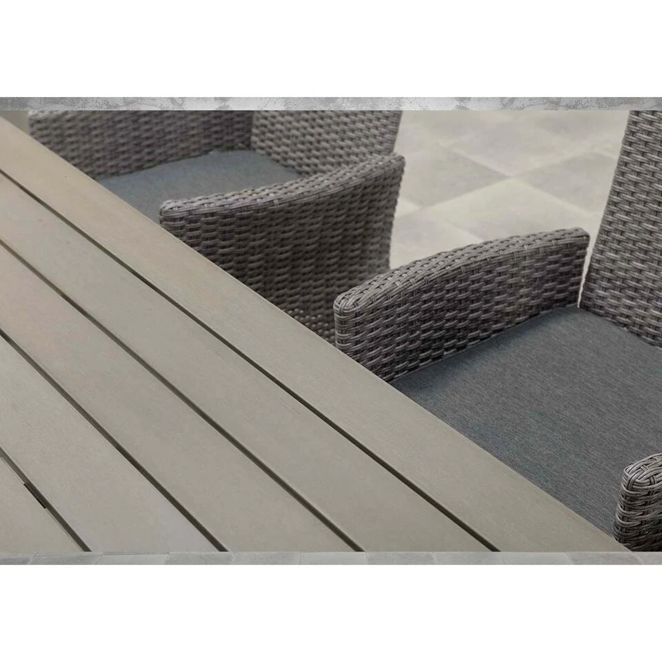 Garden Impressions Penedo Tuintafel Donker Grijs - Grijs 230x100 Cm 5 Garden Impressions Penedo Tuintafel Donker Grijs - Grijs 230x100 Cm - Afbeelding 3