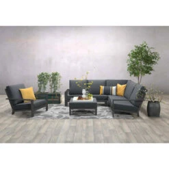 Garden Impressions Coba Loungeset 4-delig - Donker Grijs -Tuinwinkel 1000052912 0102