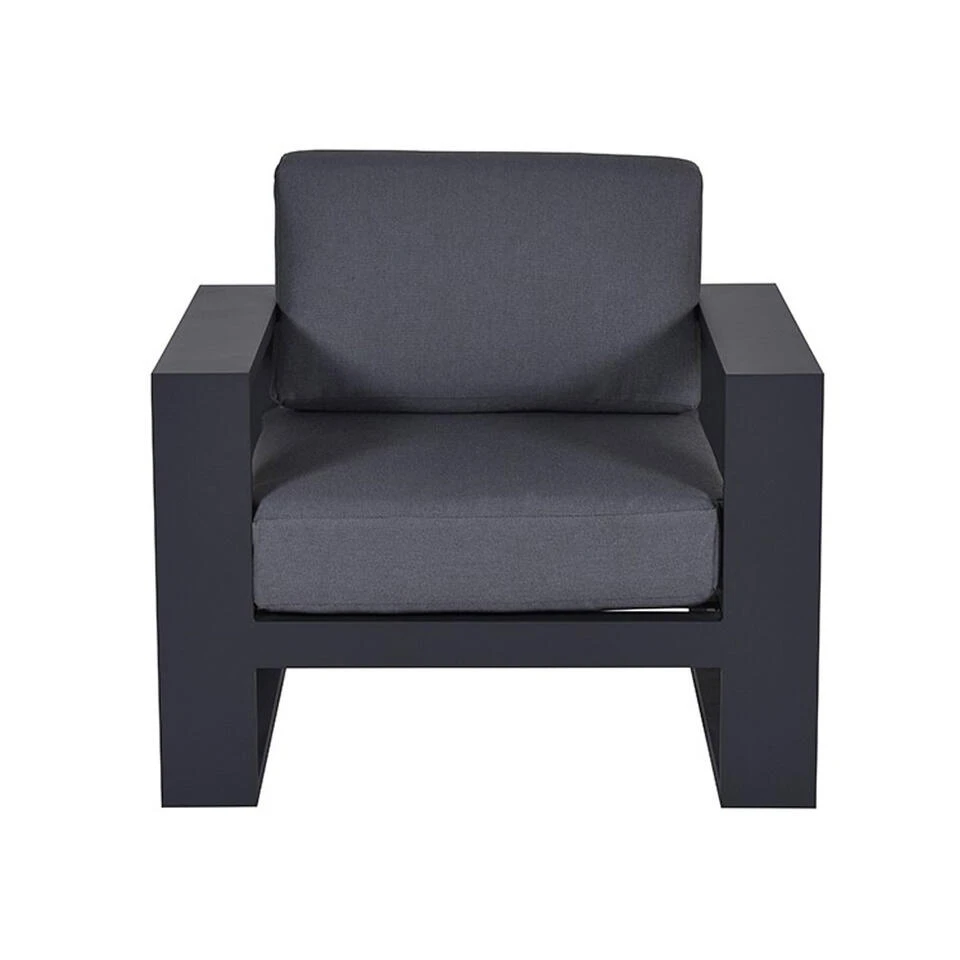 Garden Impressions Plaza Lounge Tuinstoel - Donker Grijs 6 Garden Impressions Plaza Lounge Tuinstoel - Donker Grijs - Afbeelding 4