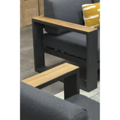 Garden Impressions Plaza Lounge Dining Set Donker Grijs-teaklook 9 Garden Impressions Plaza Lounge Dining Set Donker Grijs-teaklook -Tuinwinkel 1000052962 0104