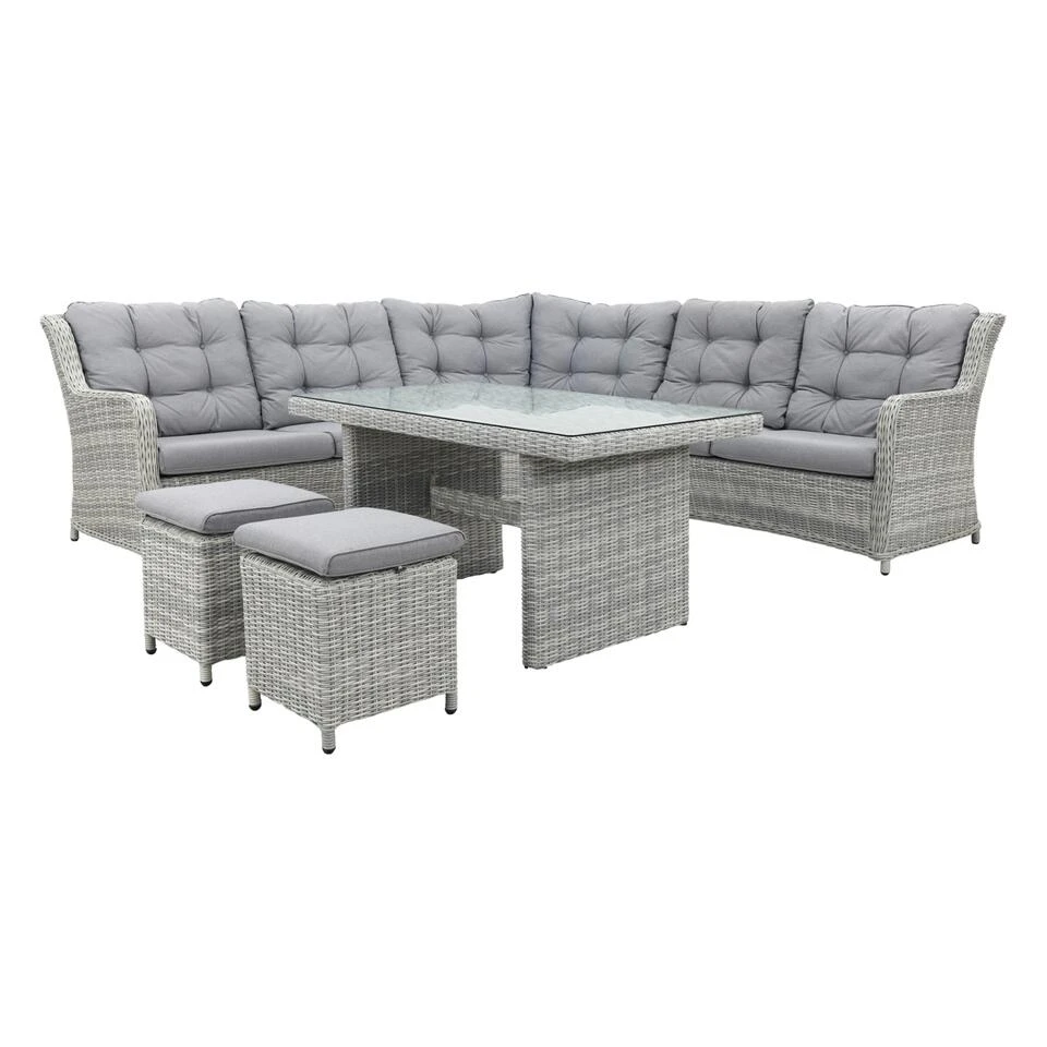 Suns Richmond Lounge Diningset - Pearl 3 Suns Richmond Lounge Diningset - Pearl