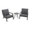 VDG Atlanta Loungestoelen/Brasilia Bijzettafel - Loungeset 3-delig -Tuinwinkel 1000053058
