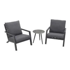 VDG Atlanta Loungestoelen/Brasilia Bijzettafel - Loungeset 3-delig