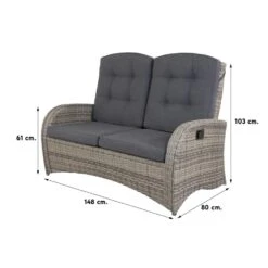 VDG Casablanca/Azoren Stoel-bank Verstelbare Loungeset - 4-delig -Tuinwinkel 1000053060 0102