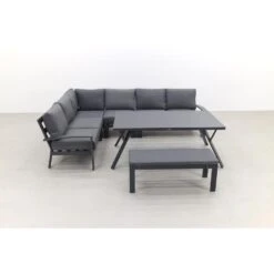 Garden Impressions Rondo Lounge Diningset – Carbon Black/mystic Grey -Tuinwinkel 1000053064 0103