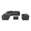 Suns XL Loungeset Parma - Inclusief Loungestoel - Antraciet -Tuinwinkel 1000053096