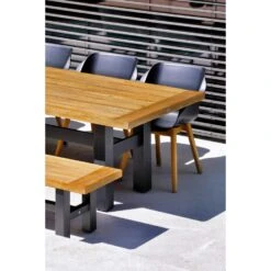 Hartman Sophie Studio Dining Armstoel - Carbon Black - Teak Poot -Tuinwinkel 1000053222 0102