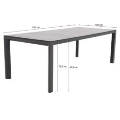 VDG Baltimor Dining Tuintafel - 220 X 100 Cm -Tuinwinkel 1000053255 0101