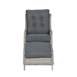 Garden Impressions Santa Rosa Relax Tuinstoel+voetenbank Vintage -Tuinwinkel 1000054029 0103