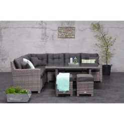 Westminster Lounge Dining Set Links - Organic Grey -Tuinwinkel 1000054166 0103