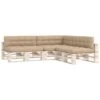 VidaXL Bankkussens Pallet 7 St Beige -Tuinwinkel 1000055371