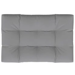 VidaXL Bankkussen Pallet 120 X 80 X 10 Cm Stof Grijs