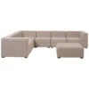 Beliani Loungeset AREZZO - Beige Polyester -Tuinwinkel 1000056772