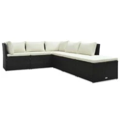 VidaXL 4-delige Loungeset Met Kussens Poly Rattan Bruin 7 VidaXL 4-delige Loungeset Met Kussens Poly Rattan Bruin -Tuinwinkel 1000056806 0102