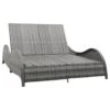 VidaXL Ligbed Tweepersoons Met Kussen Poly Rattan Antraciet -Tuinwinkel 1000057838