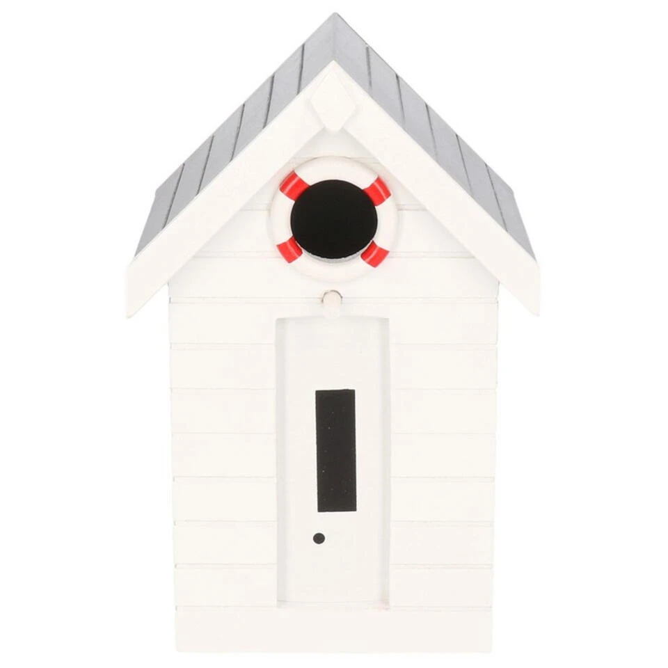 Boltze Vogelhuisje - Wit - Maritiem Strandhuisje - 21 Cm 3 Boltze Vogelhuisje - Wit - Maritiem Strandhuisje - 21 Cm