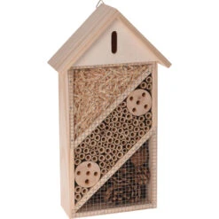 Merkloos Insectenhotel - Hout - 36 X 20 X 9 Cm