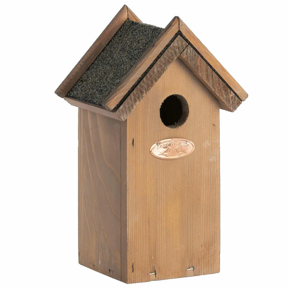 Best For Birds Vogelhuisje - Hout - Nestkastje Met Puntdak - 22 Cm 3 Best For Birds Vogelhuisje - Hout - Nestkastje Met Puntdak - 22 Cm