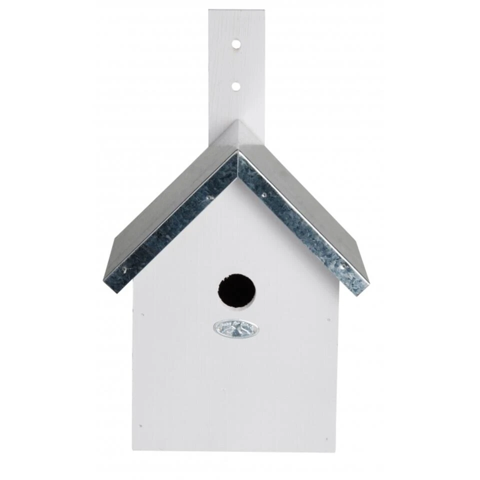 Best For Birds Vogelhuisje - Wit - Hout - 19 X 18 X 31 Cm 3 Best For Birds Vogelhuisje - Wit - Hout - 19 X 18 X 31 Cm