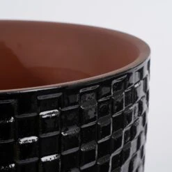 Mica Decorations Daan Bloempot - H17,5 X Ø19 Cm - Zwart -Tuinwinkel 1000058711 0101