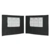 VidaXL Tentwanden Met Raam PE Antraciet 2 St -Tuinwinkel 1000060743