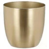 Mica Decorations Plantenpot-bloempot - Metaal - Goud - D13 En H12 Cm -Tuinwinkel 1000066385