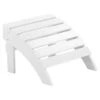 Beliani Voetenbankje ADIRONDACK - Wit Kunsthout -Tuinwinkel 1000069780