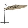 Beliani Cantilever Parasol SAVONA II - Beige Polyester -Tuinwinkel 1000069795