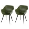 Hartman Sophie Studio Dining Armstoel - Moss Green - Set Van 2 -Tuinwinkel 1000072086