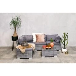 Fonteyn - Loungeset Palermo - Dark Grey -Tuinwinkel 1000073116 0102