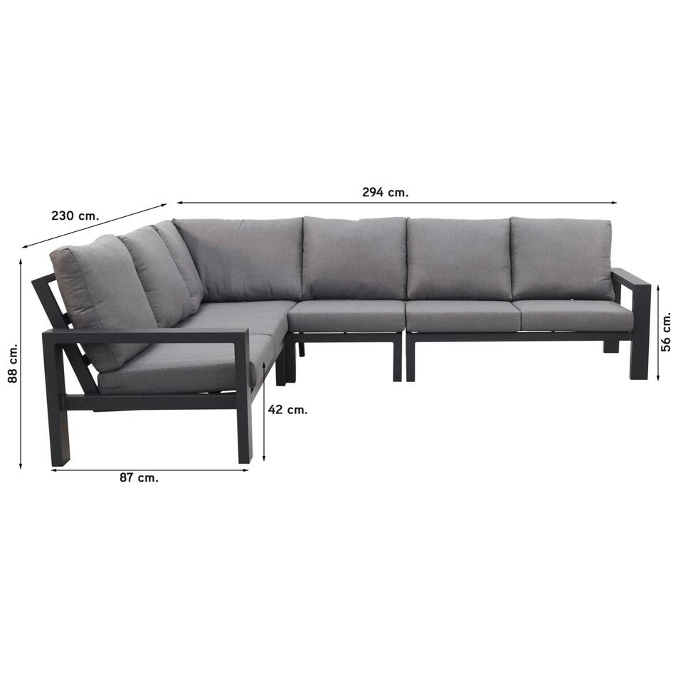 VDG Montana/Mindo Aluminium Loungeset 5 VDG Montana/Mindo Aluminium Loungeset - Afbeelding 3