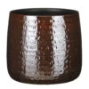 Mica Decorations Plantenpot/bloempot - Keramiek Donkerbruin - D24/H21 Cm -Tuinwinkel 1000077046