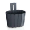 Merkloos Prosperplast Plantenpot - Antraciet - Ophang - Kunststof - D20xH15 Cm -Tuinwinkel 1000077398