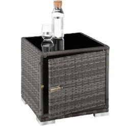 Tectake - 2 Aluminium Ligbedden Incl. Tafel-Wicker Tuinset -grijs 8 Tectake - 2 Aluminium Ligbedden Incl. Tafel-Wicker Tuinset -grijs -Tuinwinkel 1000077824 0102