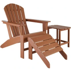 Tectake -tuinstoel Adirondack -Janis - Bruin -Tuinwinkel 1000078043 0102
