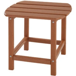 Tectake - 2 Tuinstoelen Janis Met Tafel - Houtlook - Bruin -Tuinwinkel 1000078051 0103