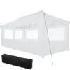 Tectake - Partytent 3x6 M. Opvouwbaar- 4 Wanden- Wit -Tuinwinkel 1000078108