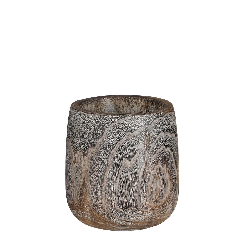 Mica Decorations Boris Bloempot - H24 X Ø24 Cm - Donkerbruin 3 Mica Decorations Boris Bloempot - H24 X Ø24 Cm - Donkerbruin