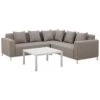 Beliani Loungeset BELIZE - Beige Polyester -Tuinwinkel 1000079566