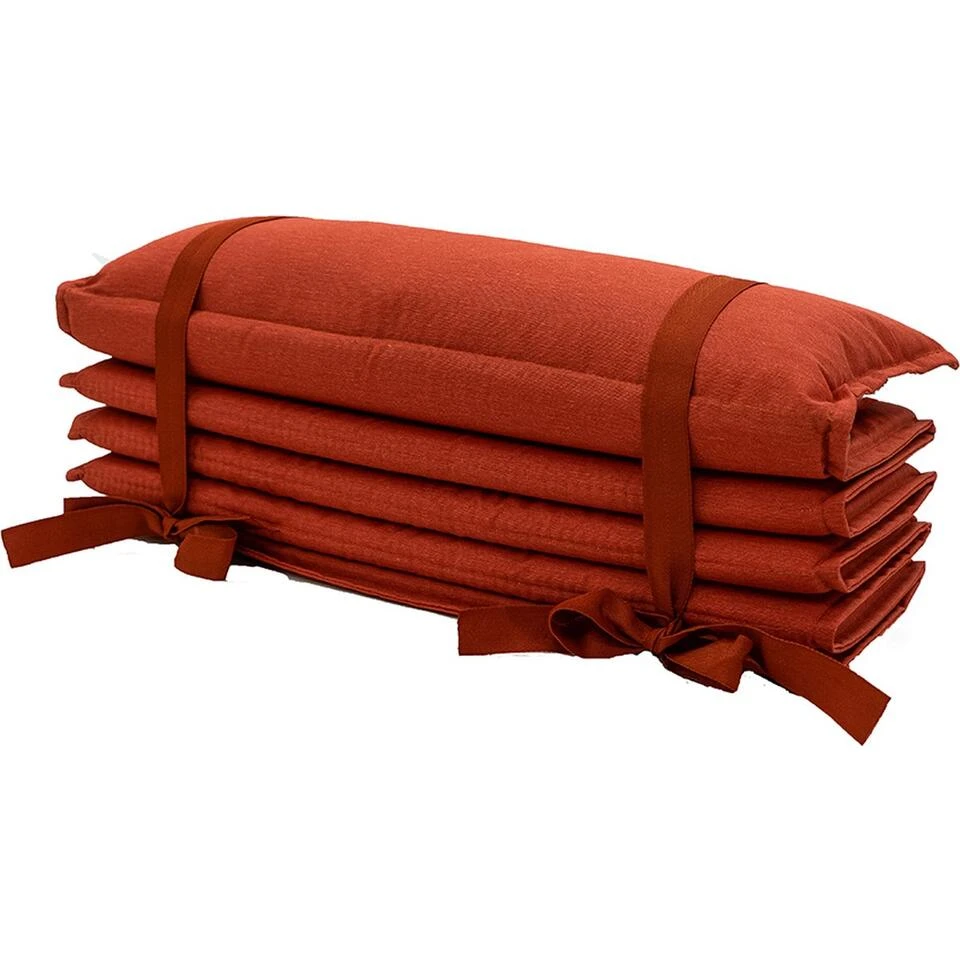 Madison - Ligbedkussen 180x68 - Oranje - Mecca Terra Recycled 4 Madison - Ligbedkussen 180x68 - Oranje - Mecca Terra Recycled - Afbeelding 2