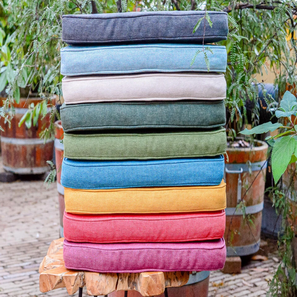 Madison - Bankkussen 110x48 - Grijs - Dark Grey Recycled Canvas 4 Madison - Bankkussen 110x48 - Grijs - Dark Grey Recycled Canvas - Afbeelding 2